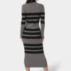 bebe1603_charcoal-black_3_8dac28e1-22c1-4017-929f-ba9e3378b99e Long Sleeve Collared Striped Knit Dress