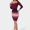bebe2111_wine-multi_2_078daac3-a64c-418d-829b-3f348afe7751 Stripe Rib Sweater Midi Dress