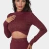 Lurex Rib Cropped Kit Set